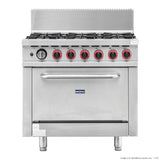 GBS6T Gasmax 6 Burner With Oven Flame Failure