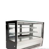 Counter top square glass cold food display - GN-900RT