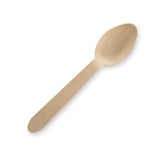 10cm Unbranded Wood Tea Spoon - Bulk Pack