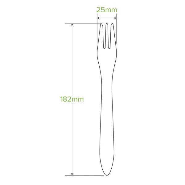 19cm Coated Wood Fork