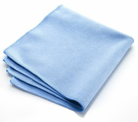 FILTA COMMERCIAL MICROFIBRE CLOTH - GLASS AQUA 35MM X 35MM (Pack of 10)