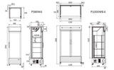 SINGLE GLASS DOOR MOUNTED FRIDGE P380WA - Cafe Supply