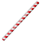 10mm Jumbo Red Stripe BioStraw