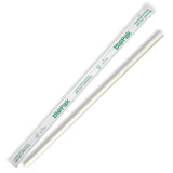 6mm Individually Wrapped Regular White BioStraws