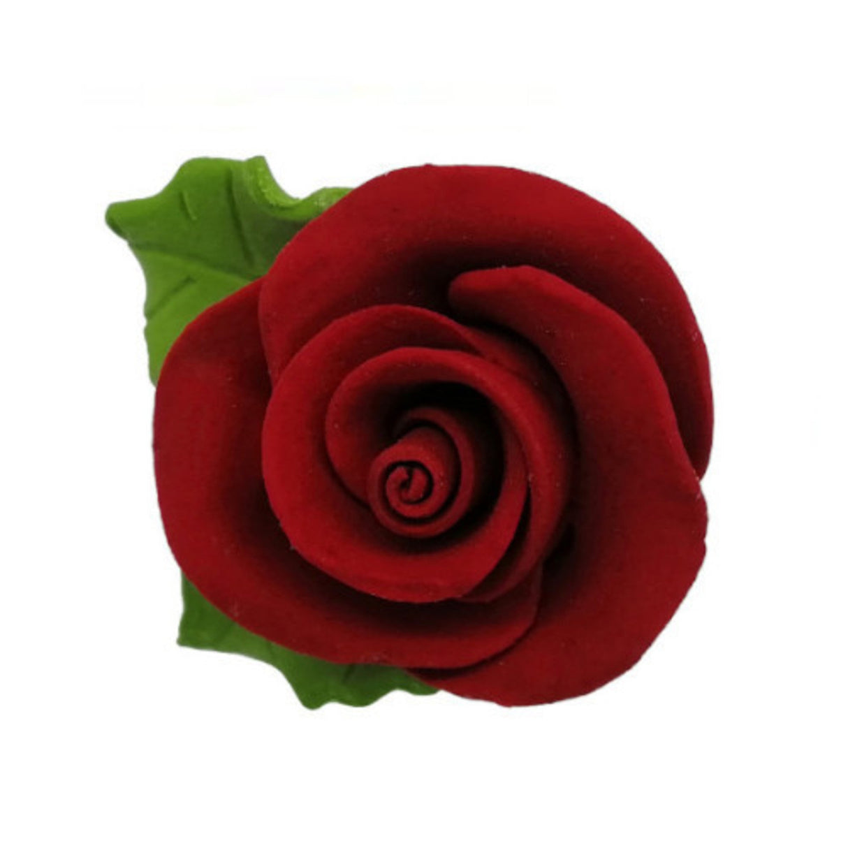 Icing 30mm Red Roses With Leaf (144)