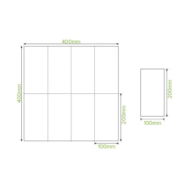 2-Ply 1/8 Fold Natural Dinner BioNapkin