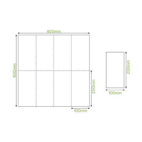 2-Ply 1/8 Fold Natural Quilted Dinner BioNapkin