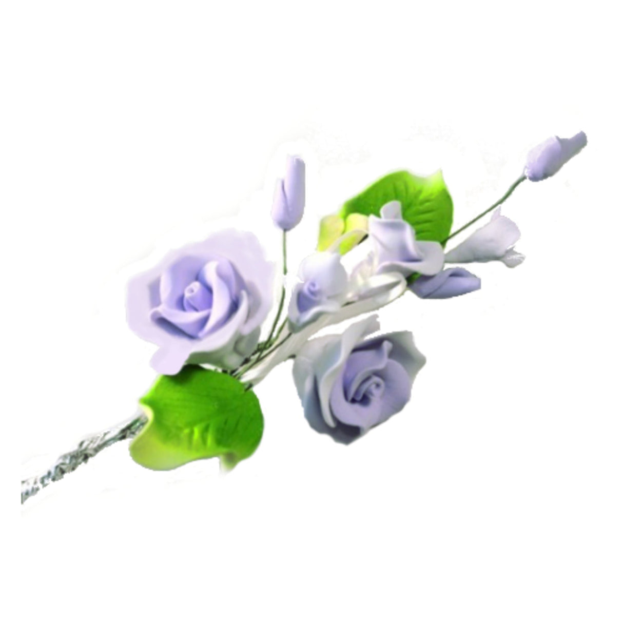 Icing Tea Rose spray, lavender 120mm, (Box of 3)