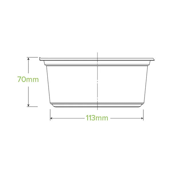 700ml Clear Wide BioBowl