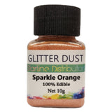 Glitter Dust - Sparkle Orange 10gm (100% Edible)