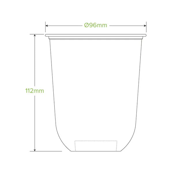 500ml Clear Tumbler BioCup