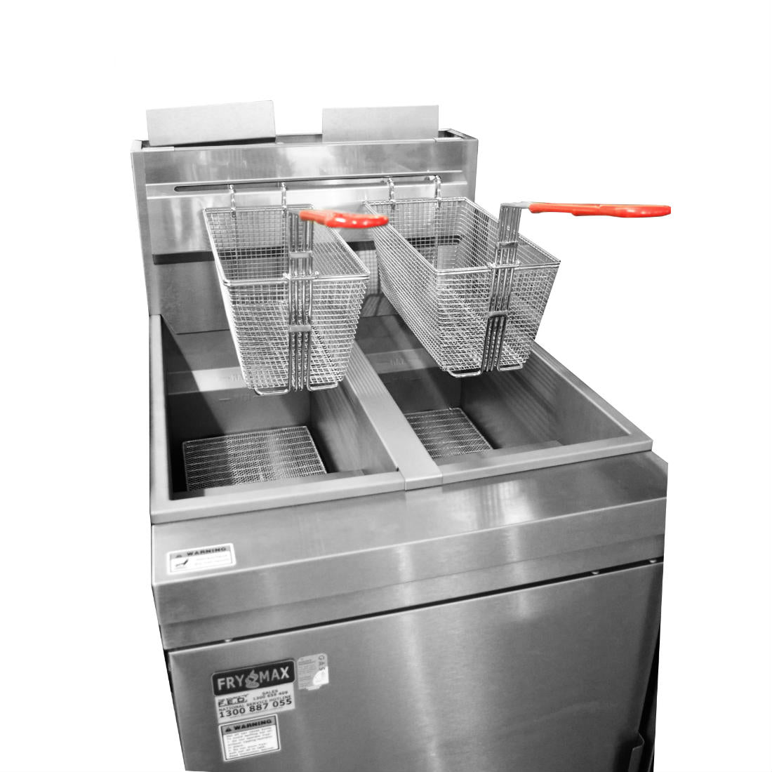 RC400TE - Superfast Natural Gas Tube Twin Vat Fryer - Cafe Supply