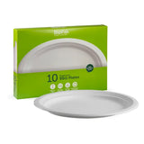 10 Pack - 31cm / 12" White BioPlates