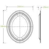 10 Pack - 31cm / 12" White BioPlates