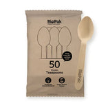 50 Pack - 16cm Wooden Teaspoon