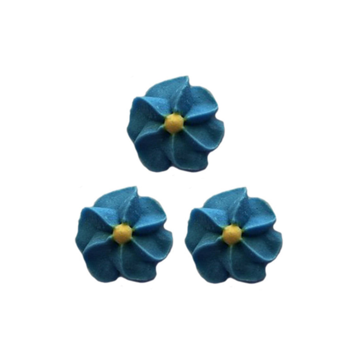 Icing Blue Drop Flowers 18mm (Packet of 50)