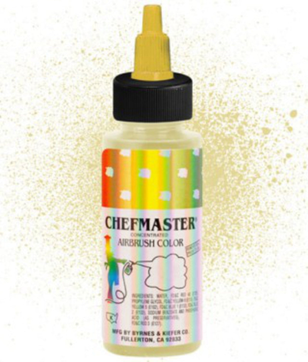 Chefmaster Airbrush Metallic Gold 2oz -