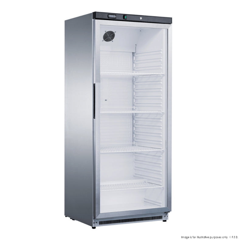 FED-X 570L Single Glass Door Fridge XR600SG