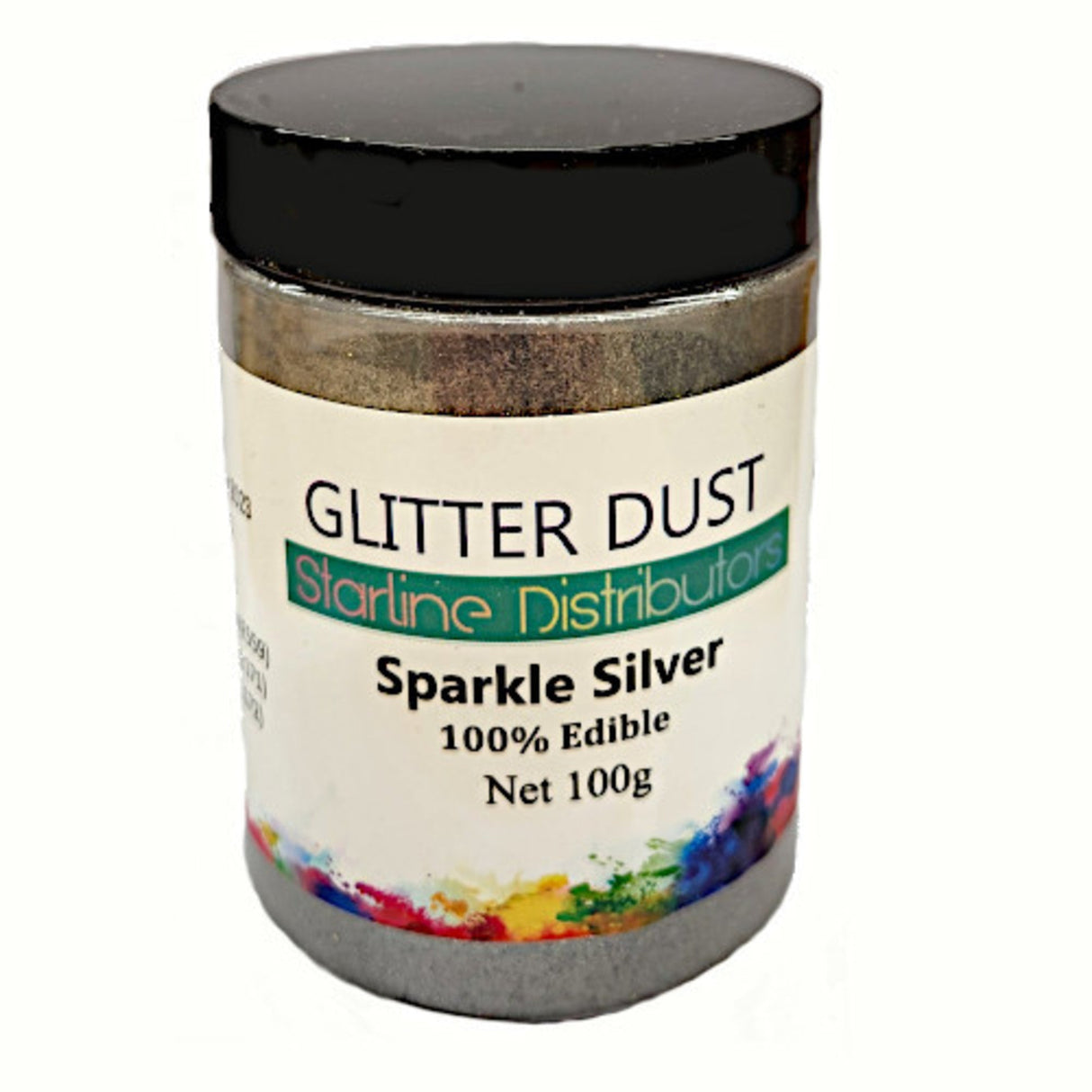 Glitter Dust - Sparkle Silver 100gm (100% Edible)