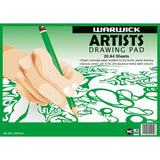 Warwick Pad A4 Artists Drawing 20 Leaf 125gsm - Cafe Supply