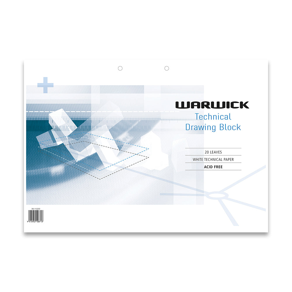 Warwick Refill Tech Drawing A3 20 Leaf 120gsm Punched 420x 297mm - Cafe Supply