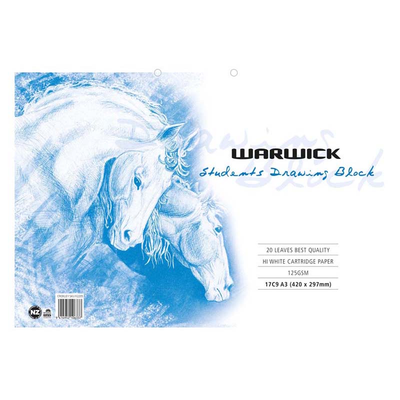 Warwick Drawing Refill 17C9 A3 20 Leaf Punched 120gsm