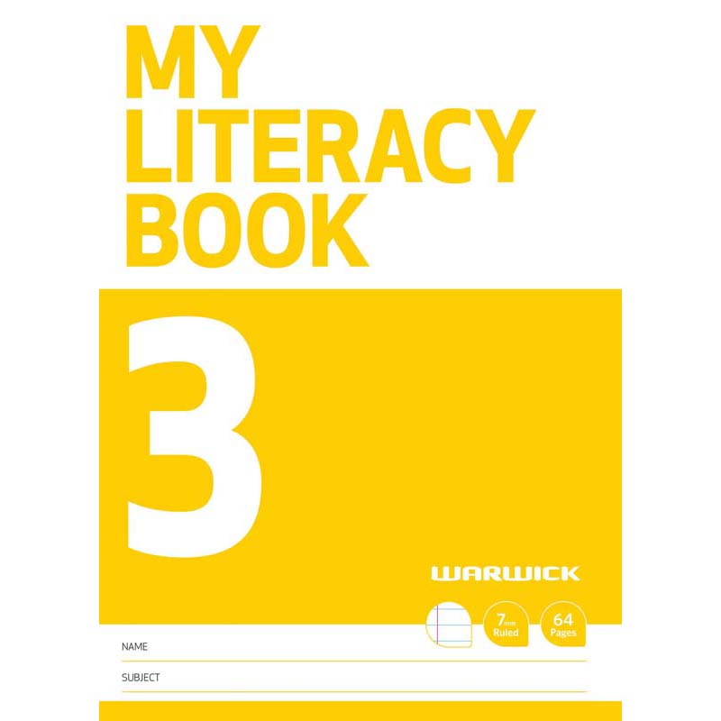 Warwick My Literacy Book 3 7mm Ruled 64 Page