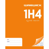 Warwick Exercise Book 1H4 28 Leaf Quad 10mm 230x180mm