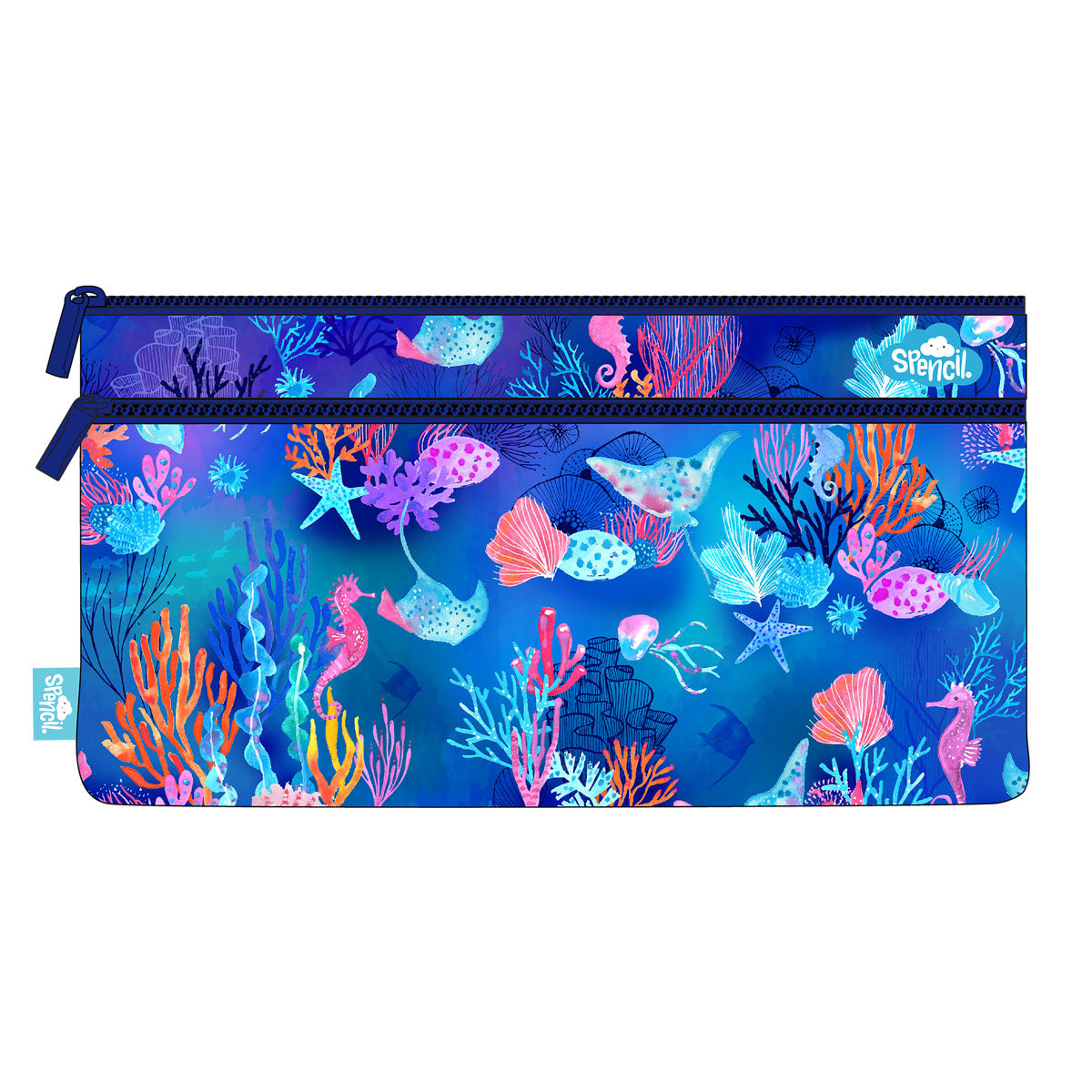 Spencil Coral Garden Pencil Case 340 X 170mm