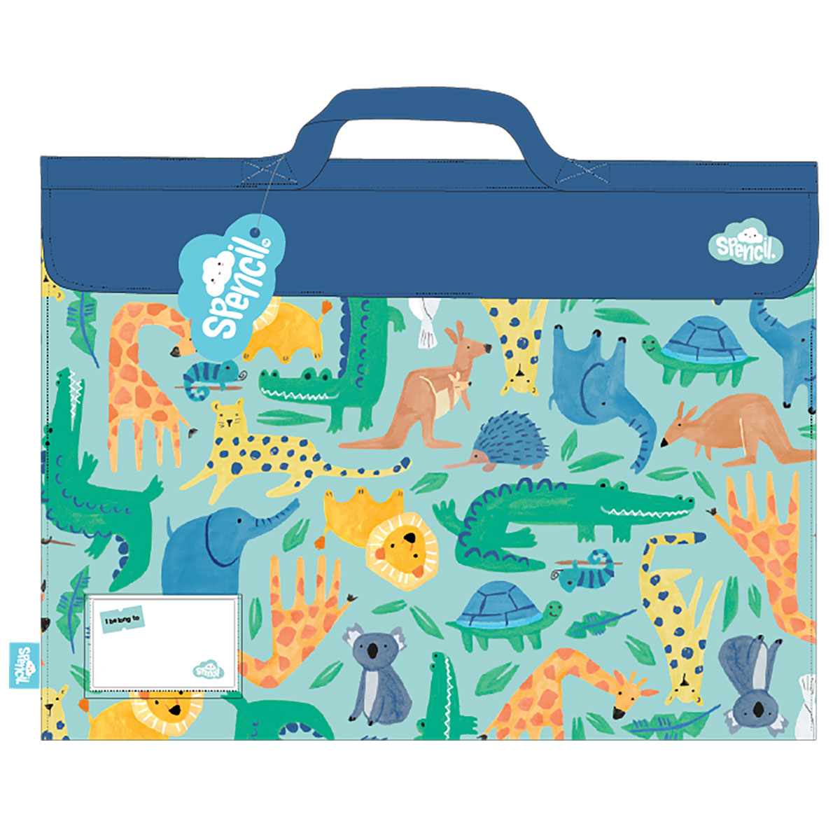 Spencil Safari Puzzle Library Bag Large 250 X 370mm