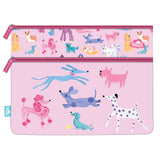 Spencil Doodle Dogs Junior A4 Twin Zip Pencil Case