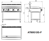 1200MM HOTPLATE LPG AT80G12G-F-LPG - Cafe Supply