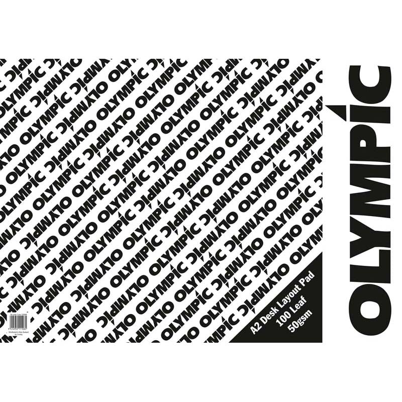 Olympic Pad A2 Layout 100 Leaf White Bank 50gsm