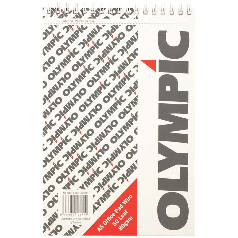 Olympic Pad A5 Wiro Office 50 Leaf 80gsm