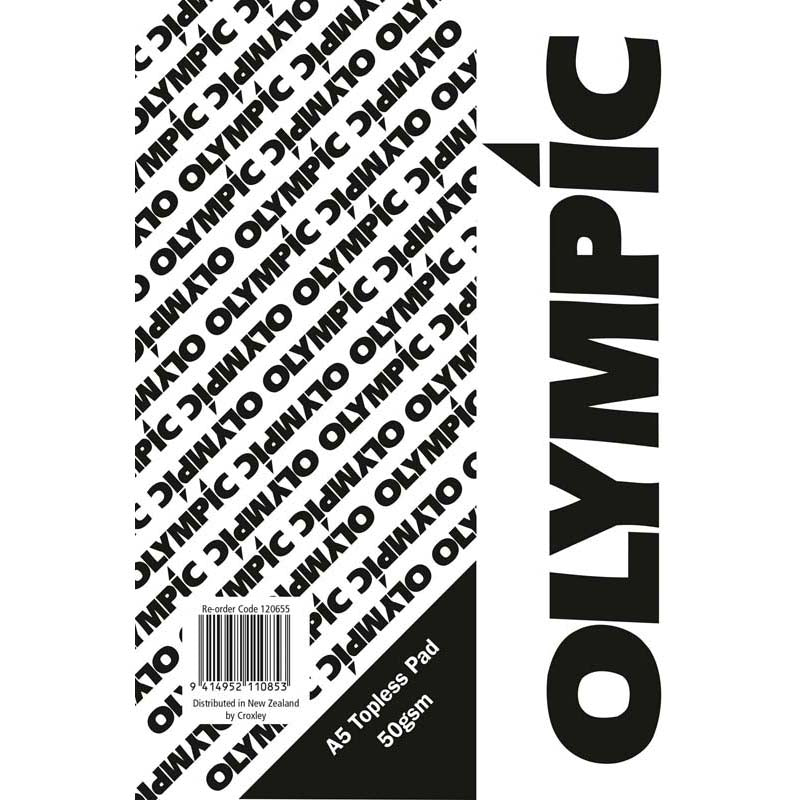 Olympic Topless Pad A5 100 Leaf 50gsm