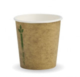 120ML / 4OZ (63MM) KRAFT GREEN LINE SINGLE WALL BIOCUP - Cafe Supply