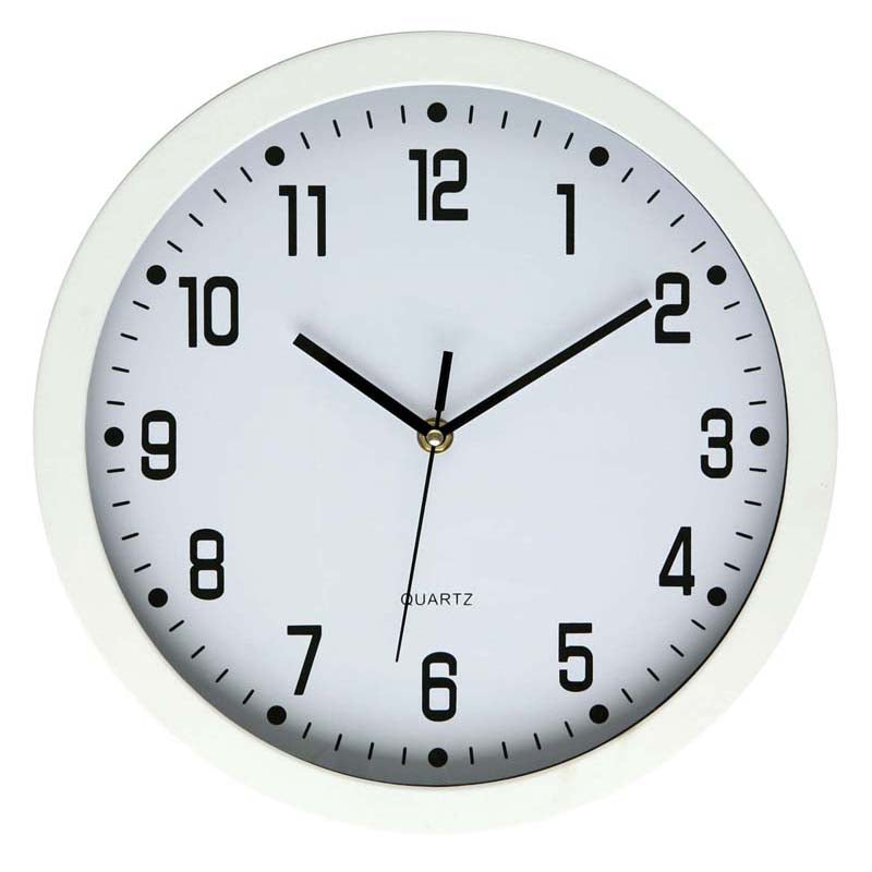 Dixon Clock Wall Round Face White 30cmx30cm