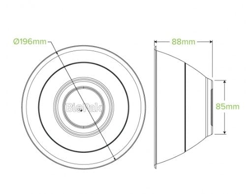 1,420ML / 48OZ WHITE BIOCANE BOWL - Cafe Supply