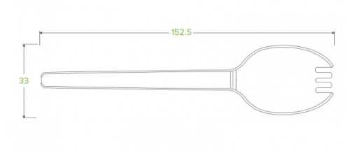 15CM / 6" PSM SPORK - Cafe Supply