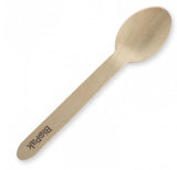 16CM WOODEN SPOON - 10PK - Cafe Supply