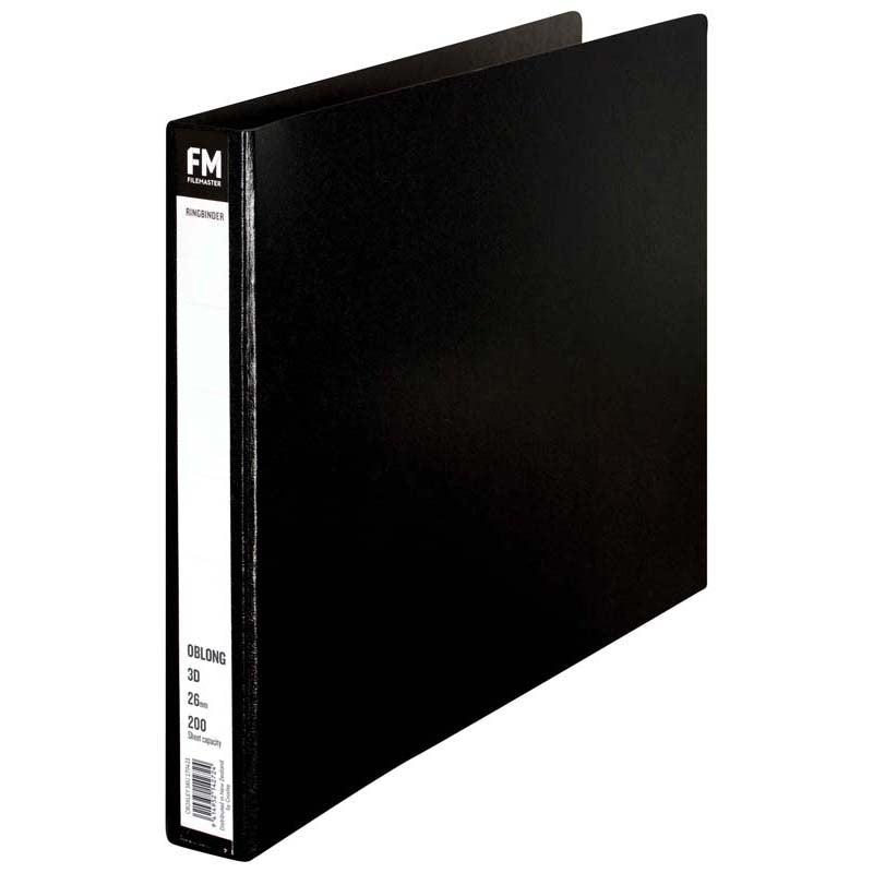 FM Ringbinder A3 3/26 Oblong Black Trunkboard