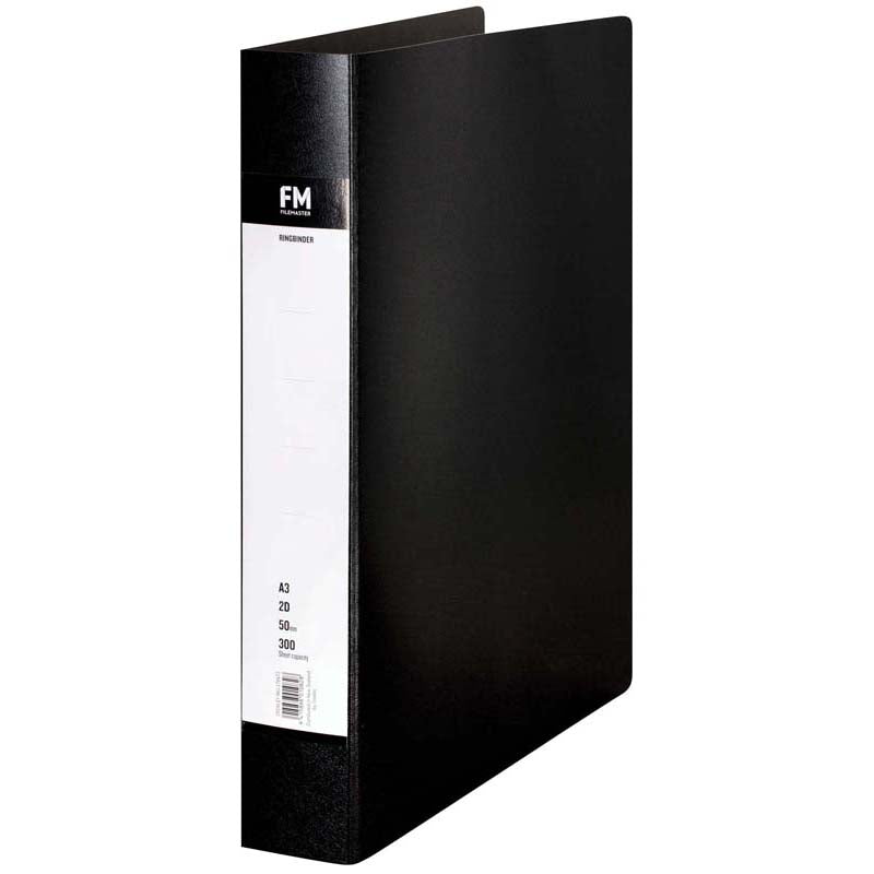 FM Ringbinder A3 2/50 Black Trunkboard