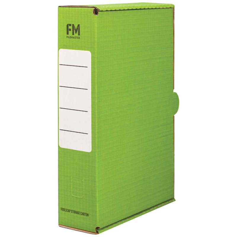 FM Storage Carton Green Foolscap