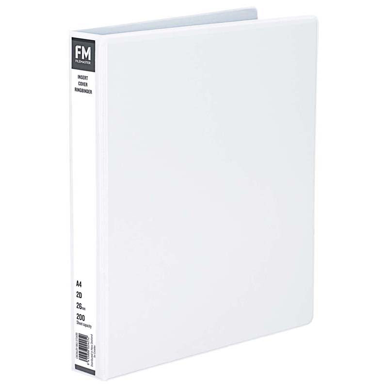 FM Binder Overlay A4 2/26 White Insert Cover