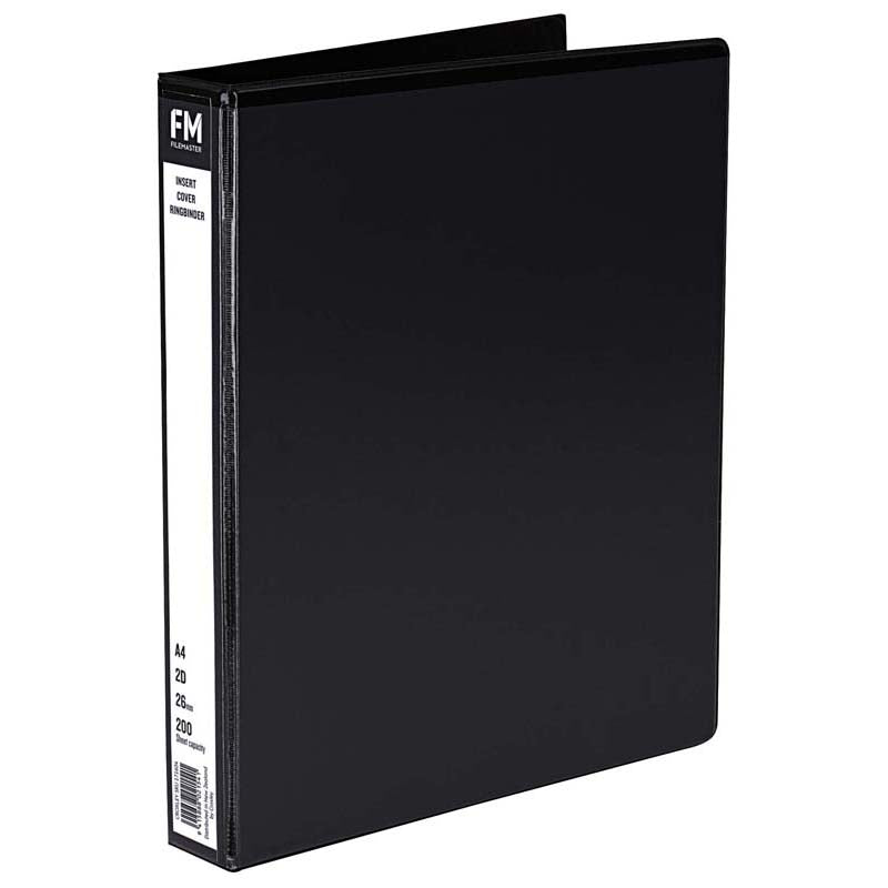 FM Binder Overlay A4 2/26 Black Insert Cover