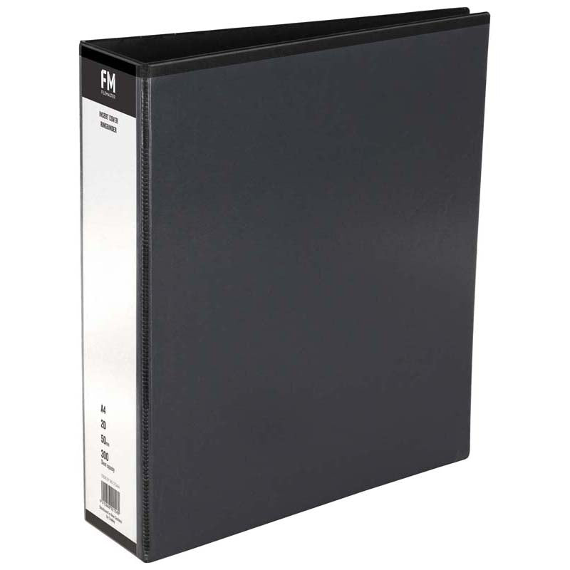 FM Binder Overlay A4 2/50 Black Insert Cover