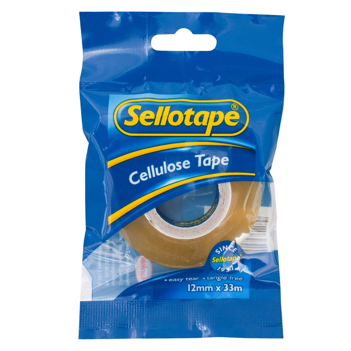 Sellotape 1100 Cellulose Tape 12mmx33m