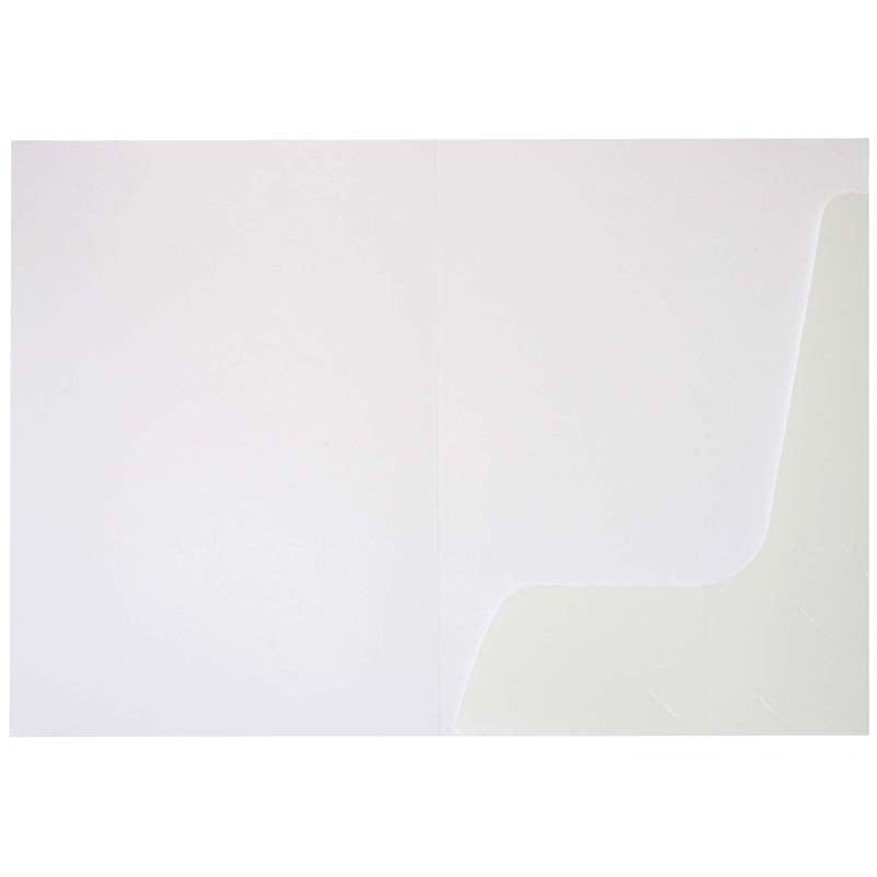 FM Presentation Folder Gloss White Single Pocket 50 Pack 250gsm