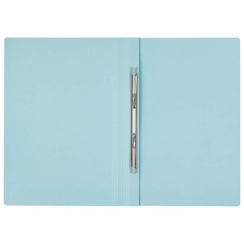 FM File Spring Foolscap Blue Narrow Coloured Manilla Card