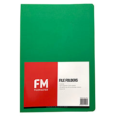 FM File Folder Green 50 Pack Foolscap